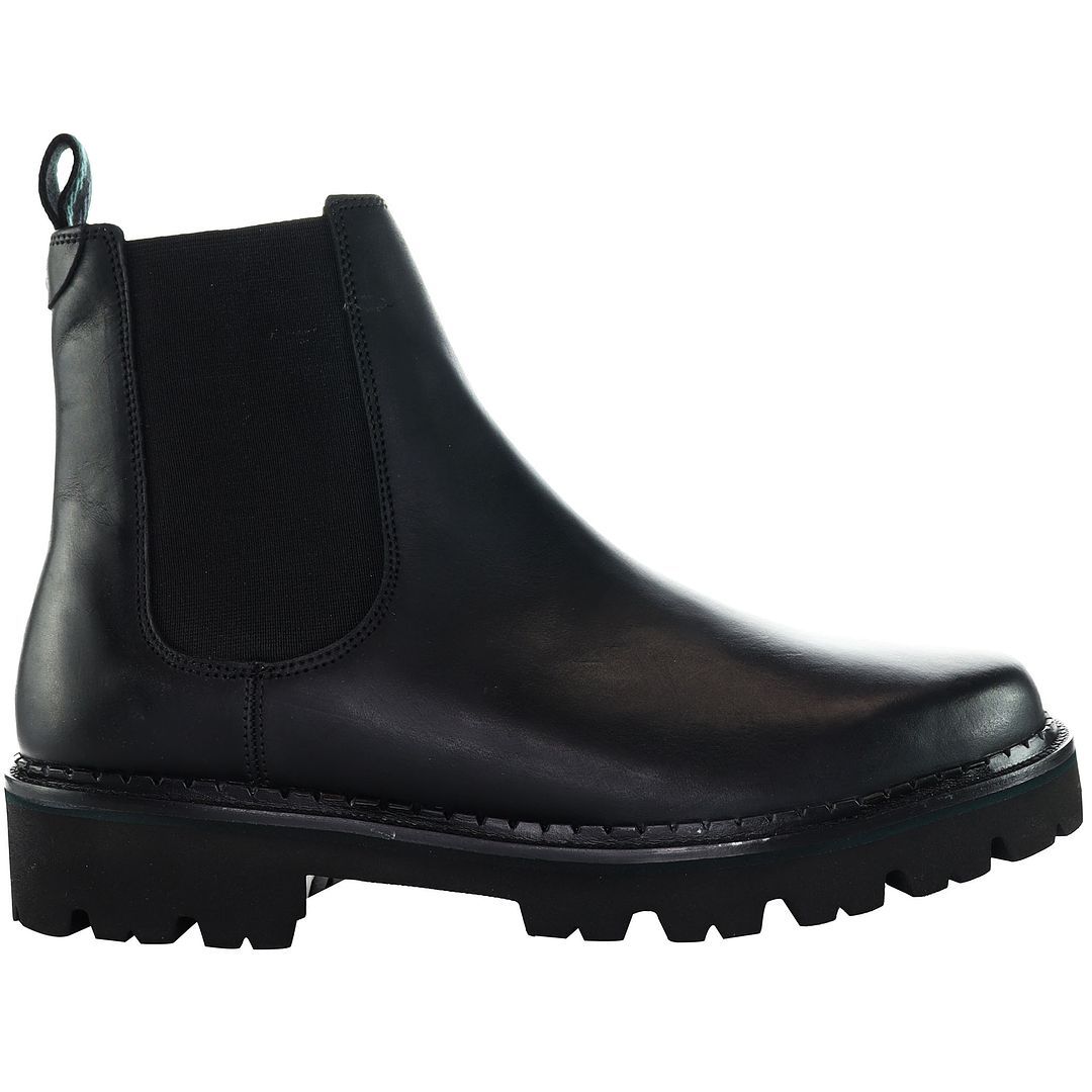 Klassische Chelsea-Lederstiefel mit Profilsohle