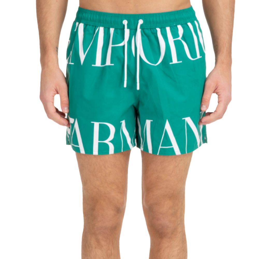 Badeshorts mit Logo-Print