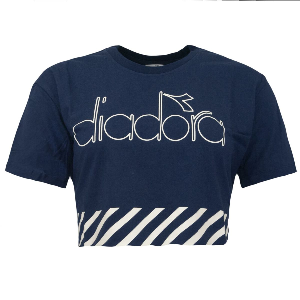 Kurzes T-Shirt mit Grafiklogo