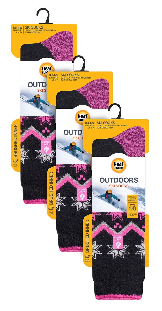 Ultra-Lite Skisocken mit Fair-Isle-Muster