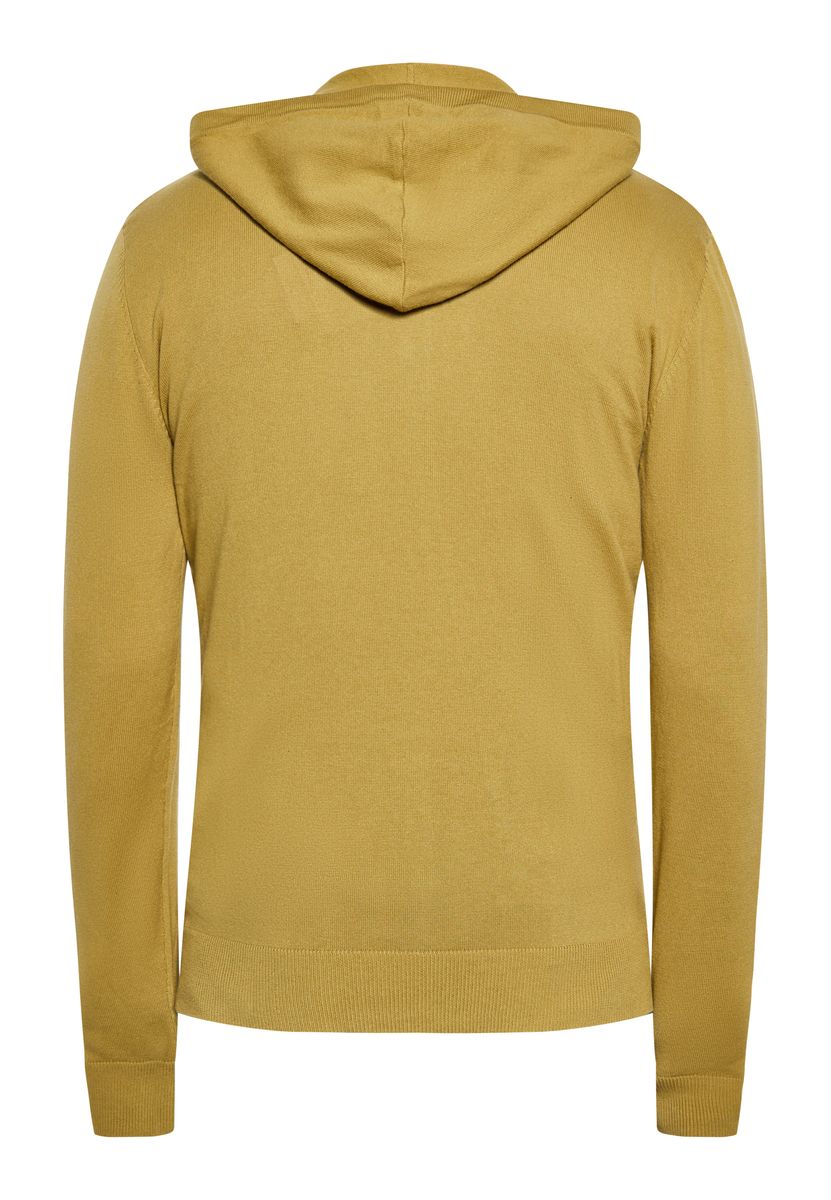 Minimalistische Strickjacke mit Kapuze