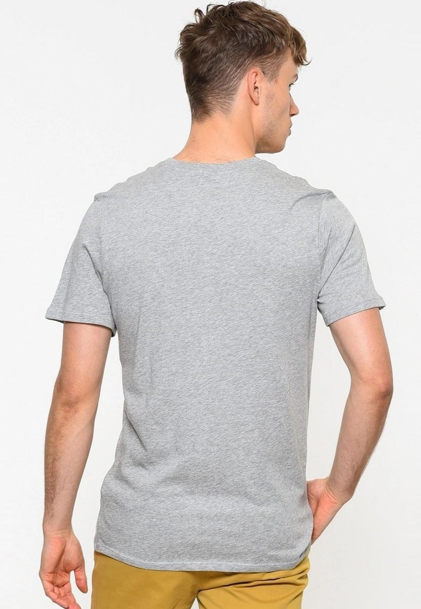 Klassisches T-Shirt mit Logo-Stickerei
