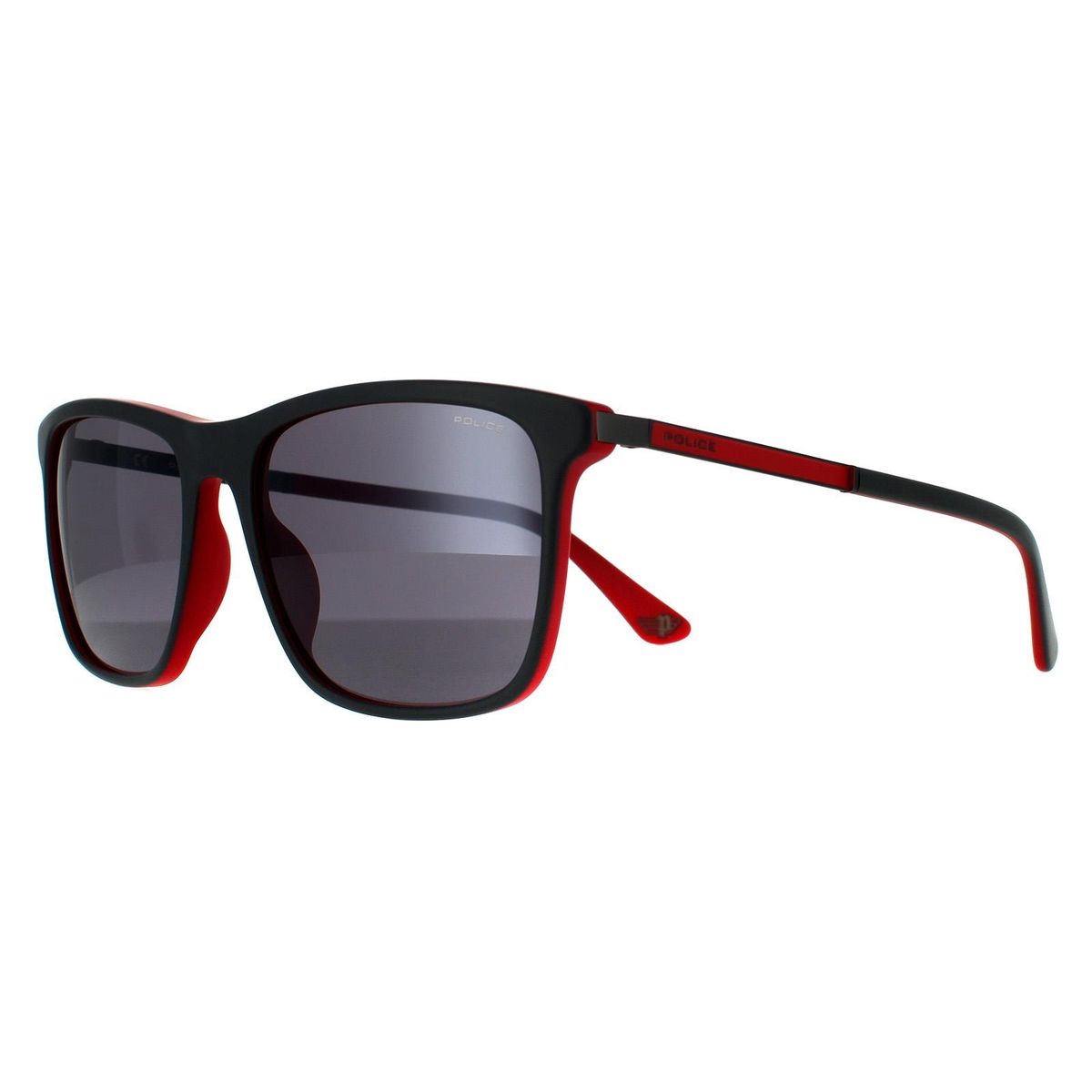 Quadratische matte Sonnenbrille mit Kontrast-Innenseite