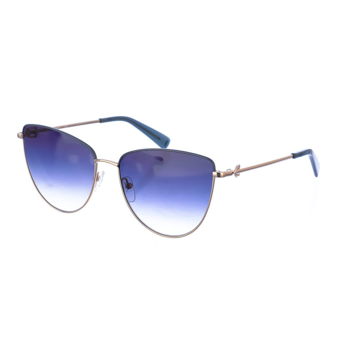 Cat-Eye Sonnenbrille mit Metallrahmen