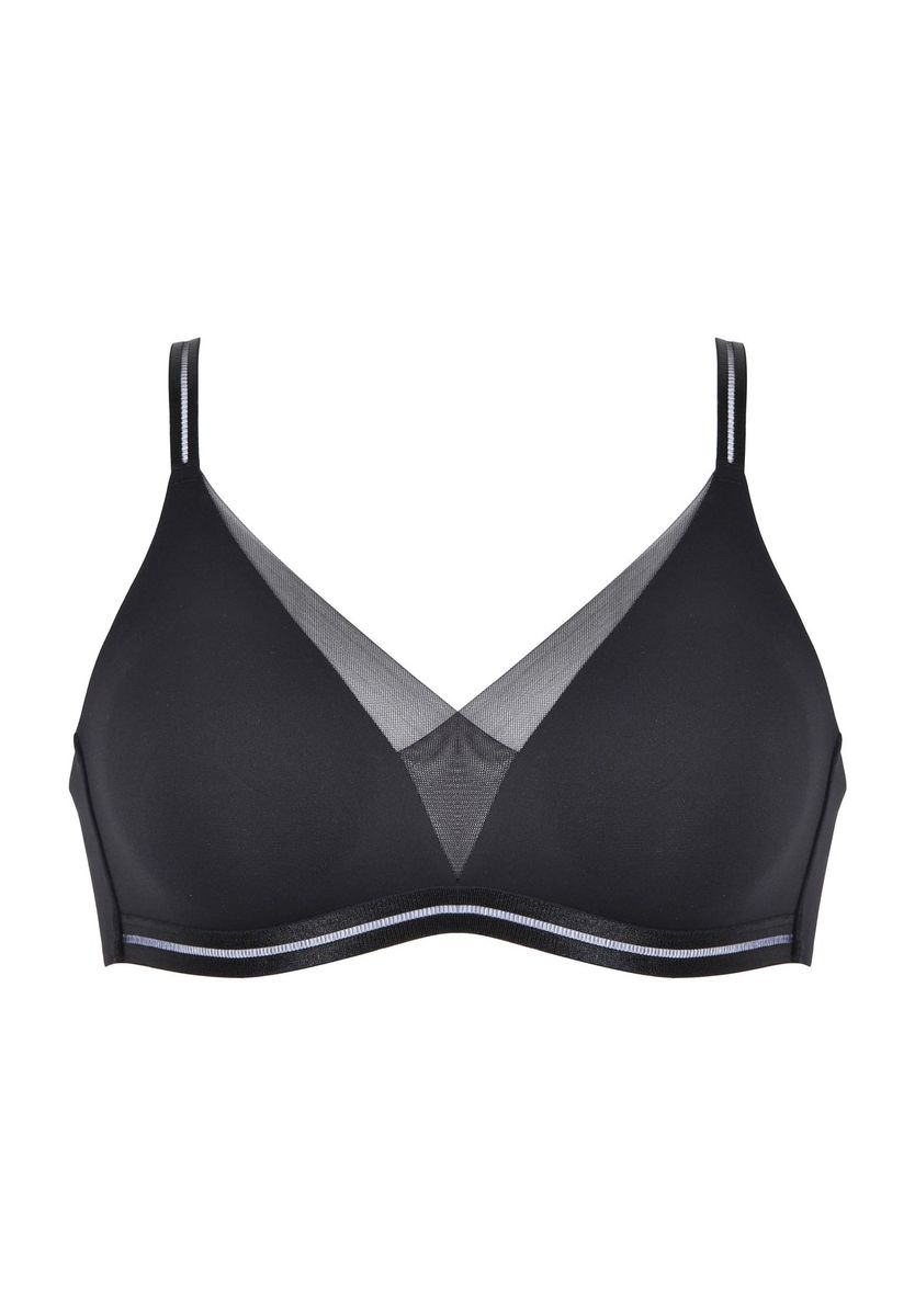 Bügelloser Bralette mit Tüllbesatz