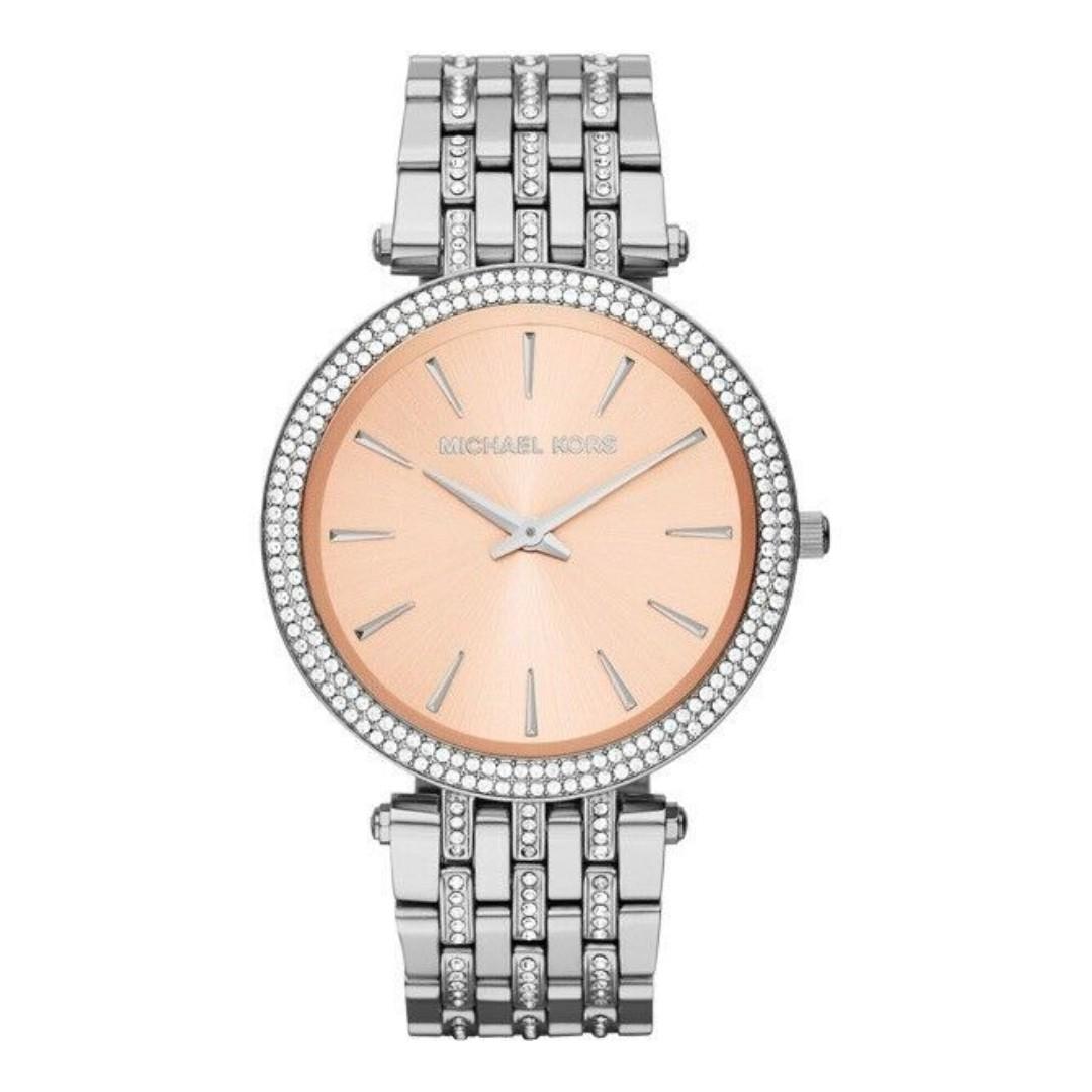 Elegante Uhr mit funkelnder Kristall-Lünette