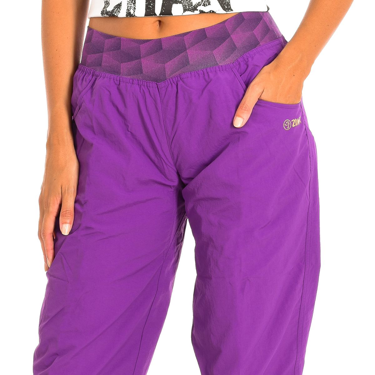Wasserabweisende Hochtaillierte Capri-Sporthose