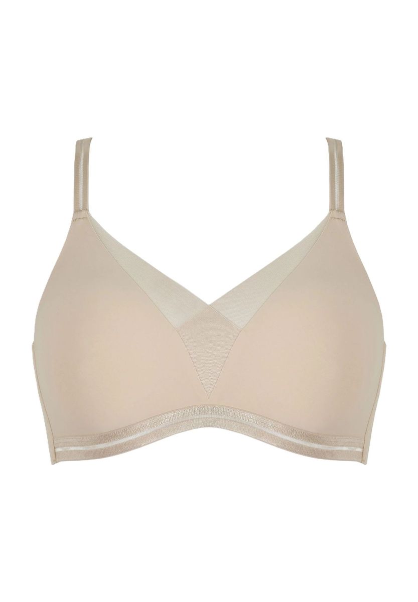 Nahtloser bügelloser BH mit Tülldetail