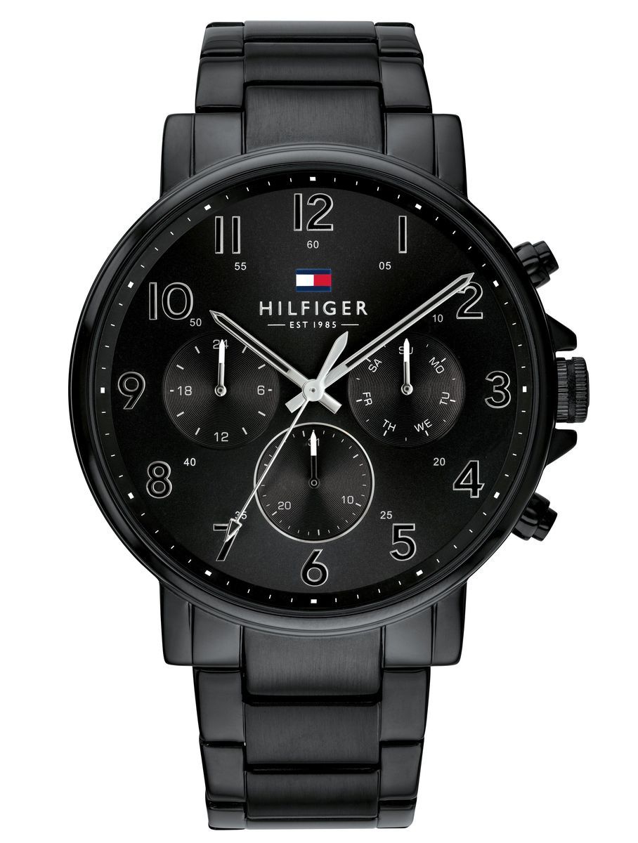 Herrenuhr mit mehreren Zifferblättern aus Edelstahl