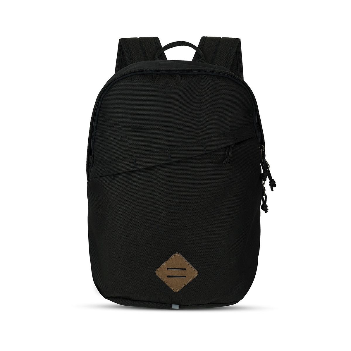 Minimalistischer schwarzer Alltagsrucksack