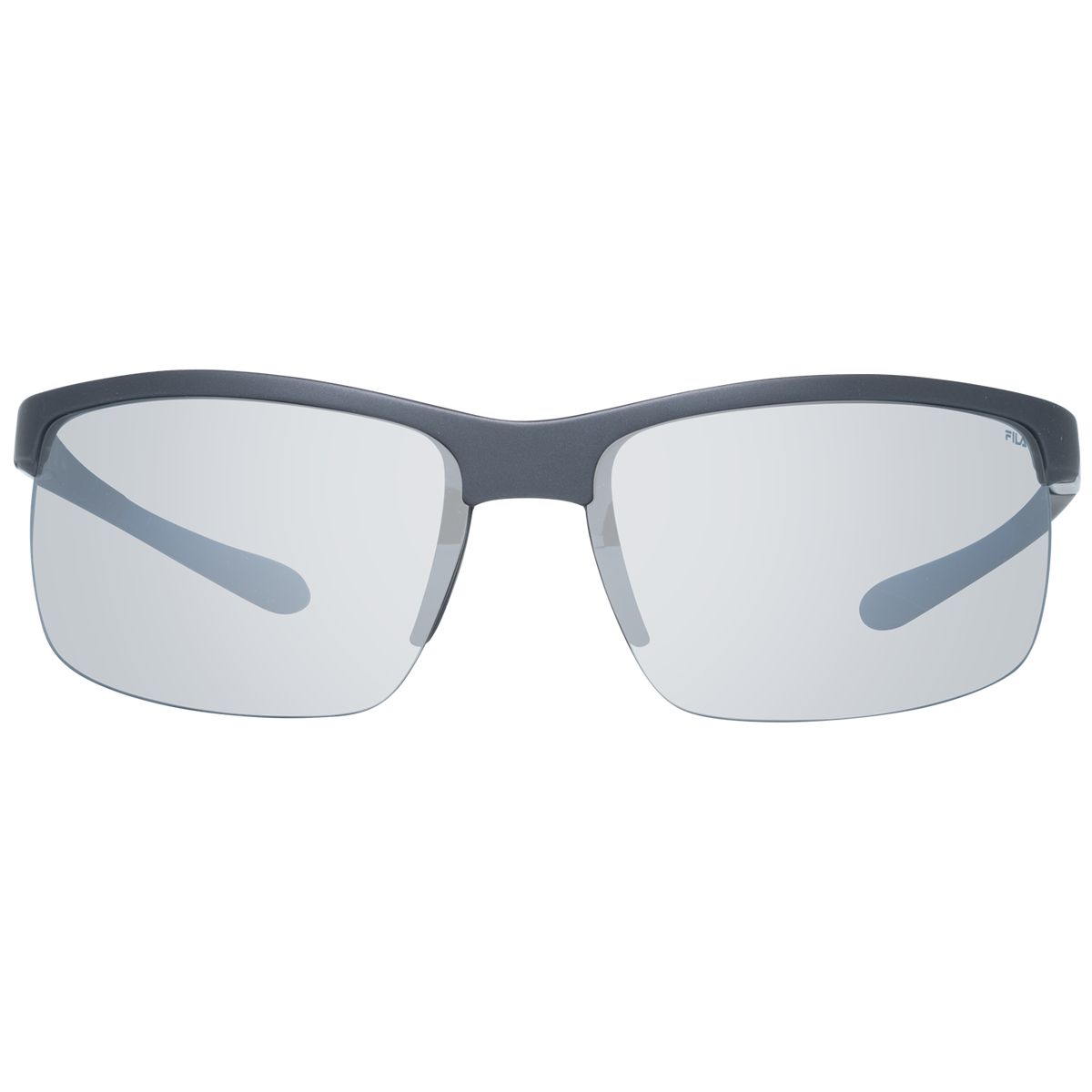 Sportliche rechteckige Halbrand-Sonnenbrille