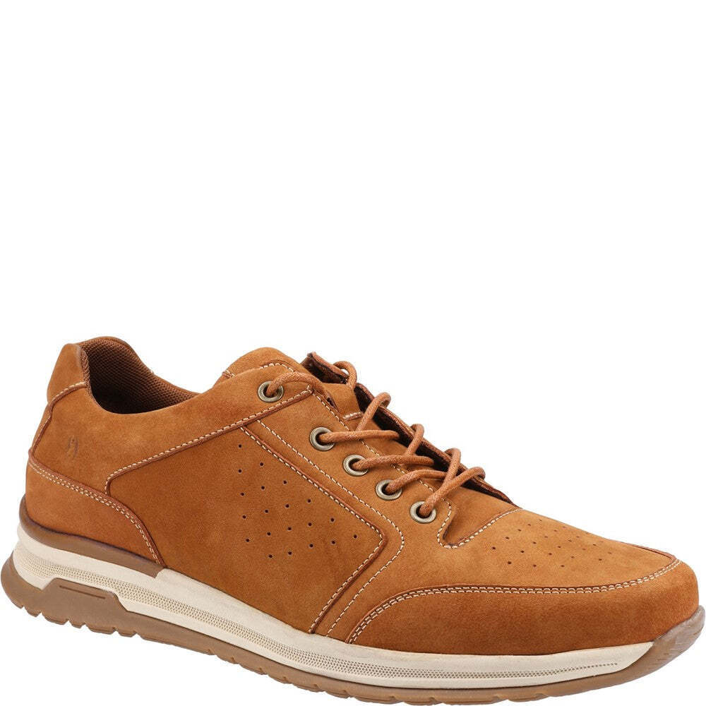 Hush Puppies Mens Joseph Nubuck Turnschuhe (Tan/Beige)