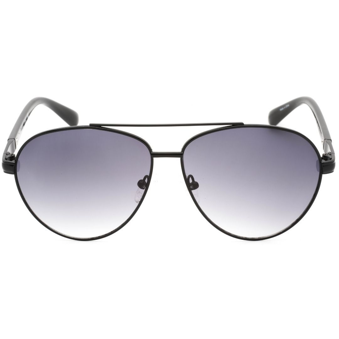 Pilotenbrille mit schwarzem Metallrahmen