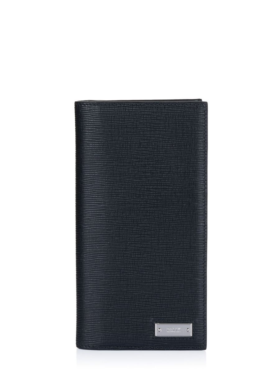 Elegantes strukturiertes Bifold-Portemonnaie aus Leder