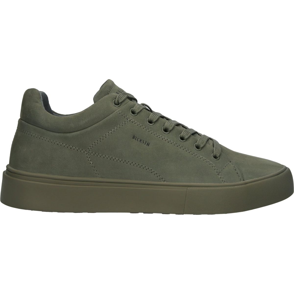 Grüne Nubukleder-Sneakers