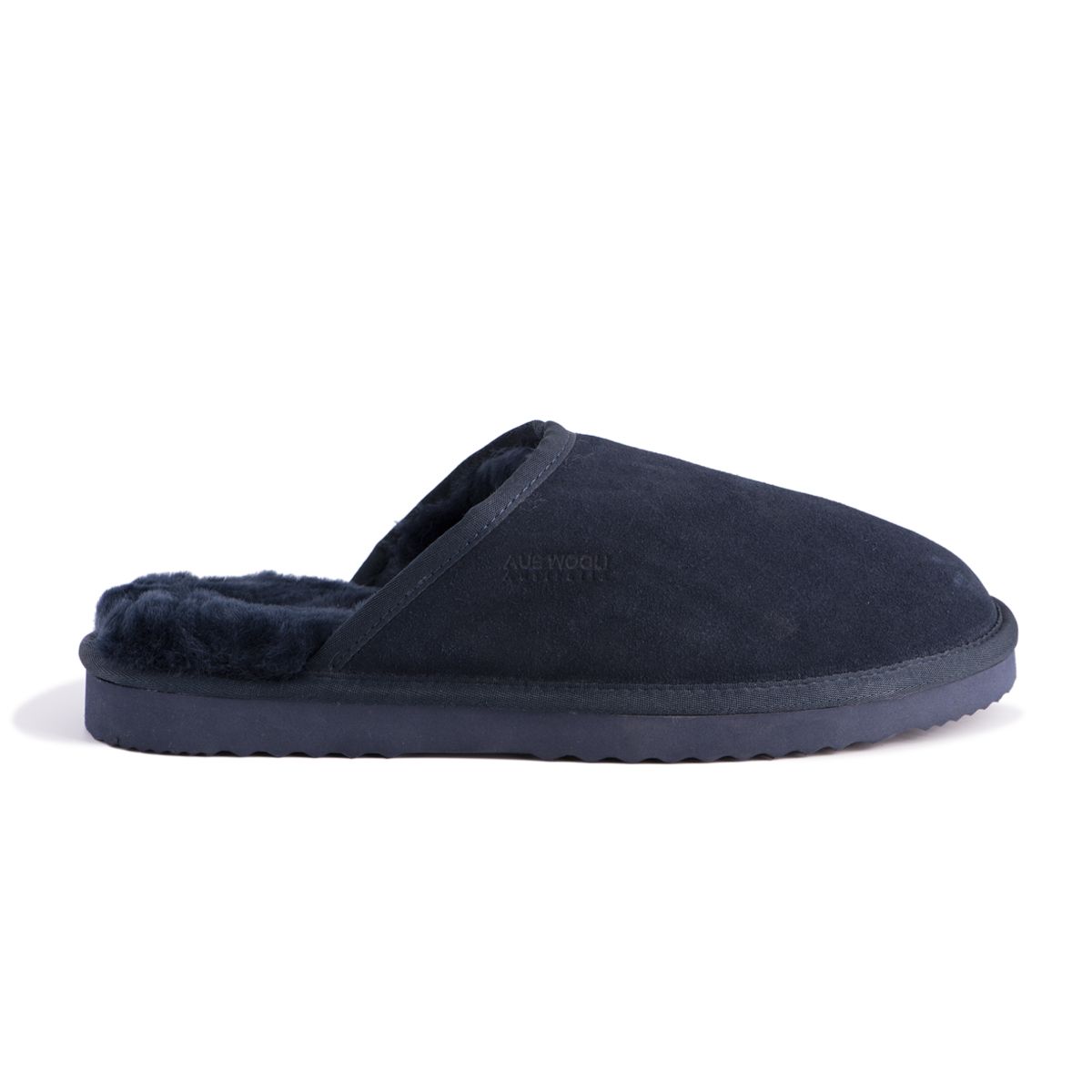 Wildleder- und Schafsfell-Slipper