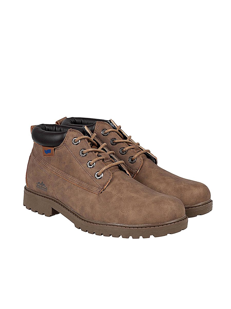 Schnürbare Stiefeletten aus Kunstleder