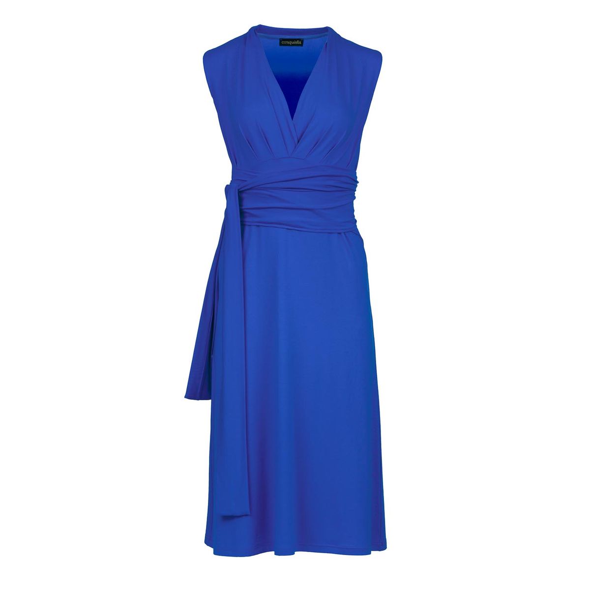 Ärmelloses Midikleid mit Empire-Taille