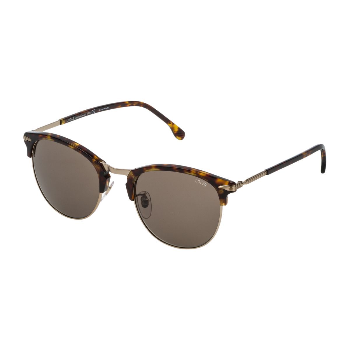 Runde Schildpatt Sonnenbrille