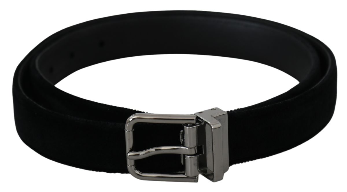 Schwarzer Herren-Wildledergürtel