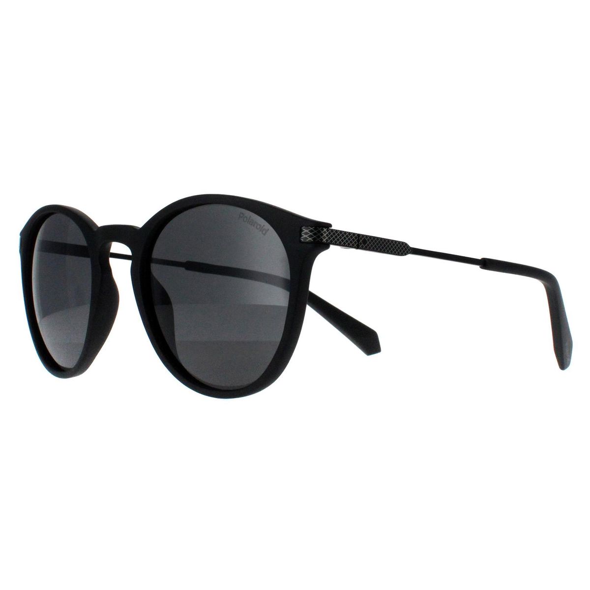 Matte Schwarze Runde Unisex Sonnenbrille