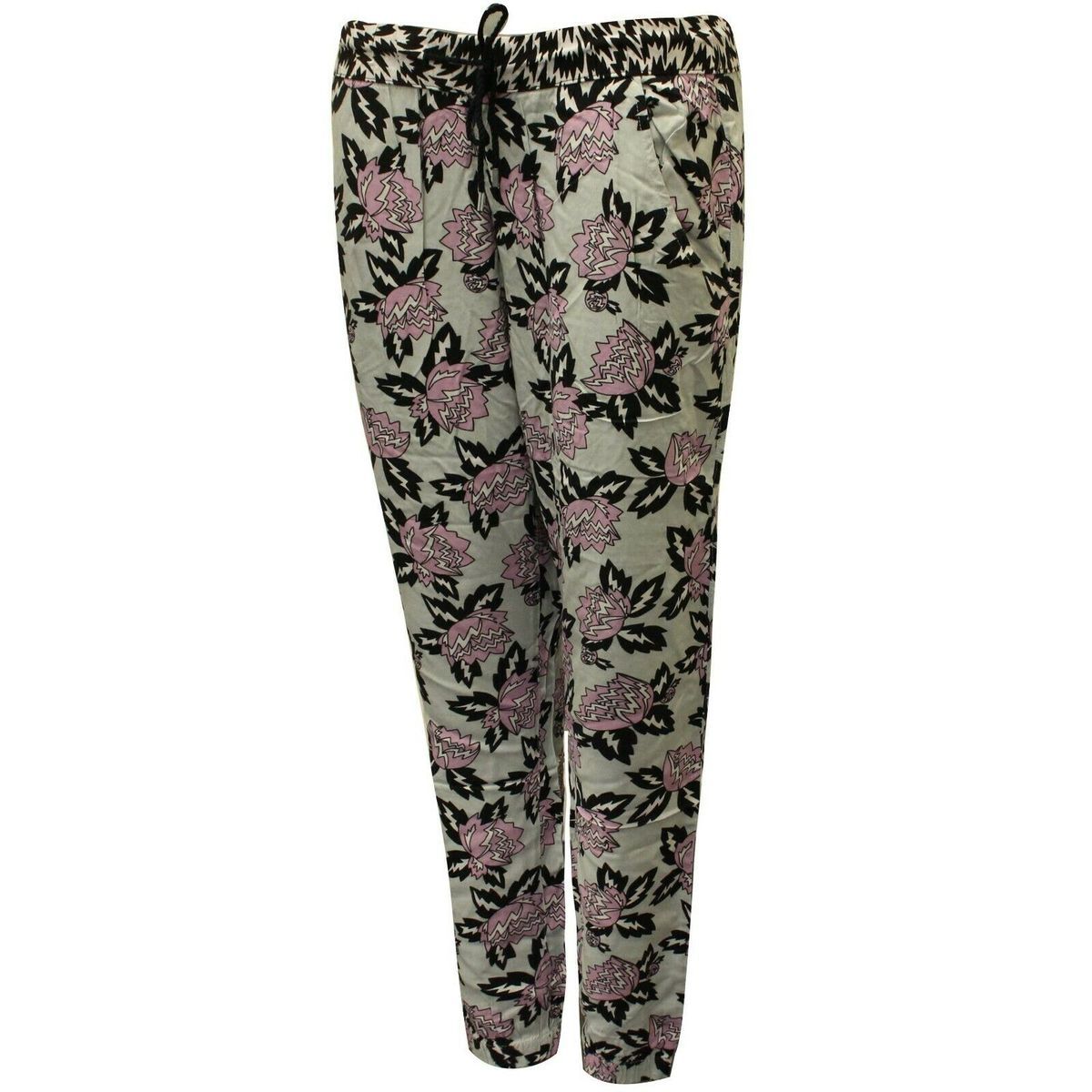 Jogginghose mit Blumendruck und Kordelzug