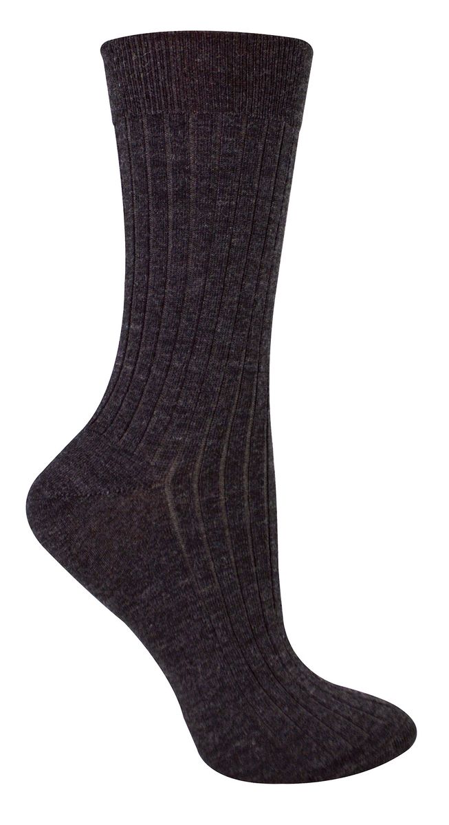 Damensocken aus Merinowolle | Steven | Dicke Outdoor-Stiefelsocken für Damen in Dunkelgrau