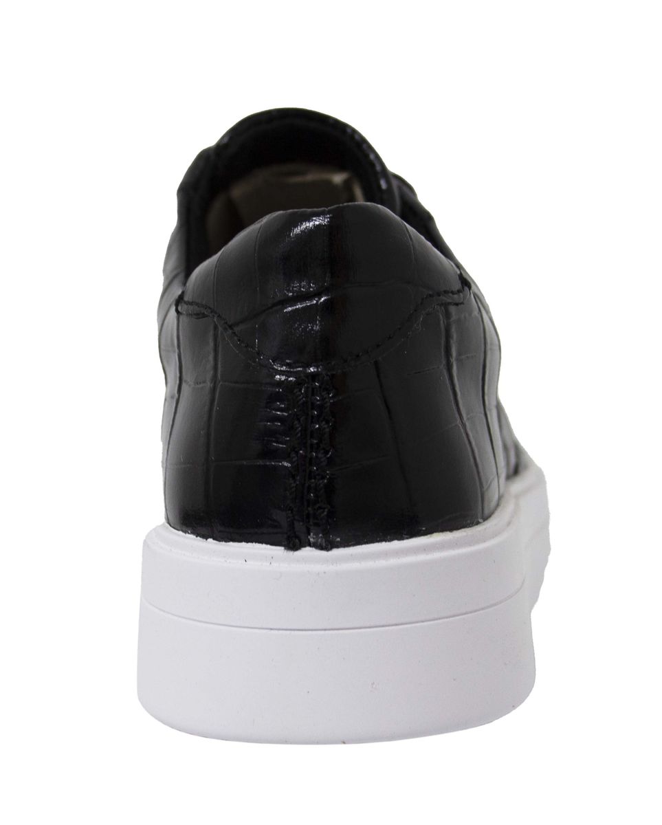 Plateau-Sneaker mit Kroko-Prägung