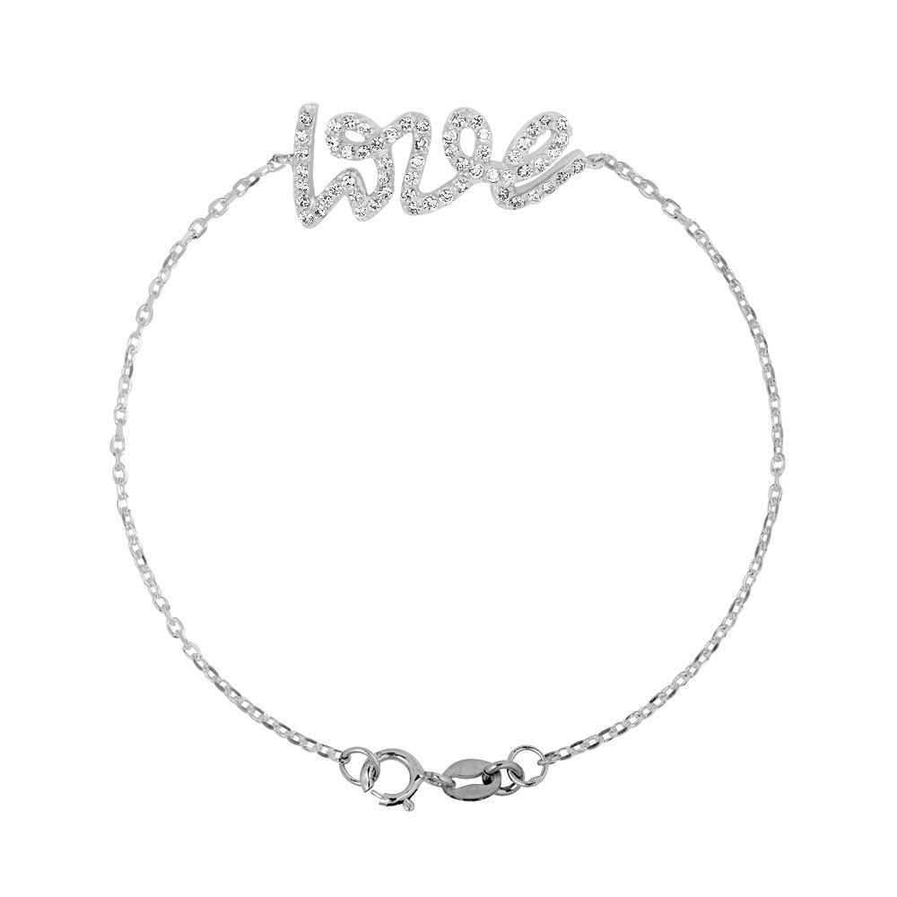 Love Silber Gourmette Armband