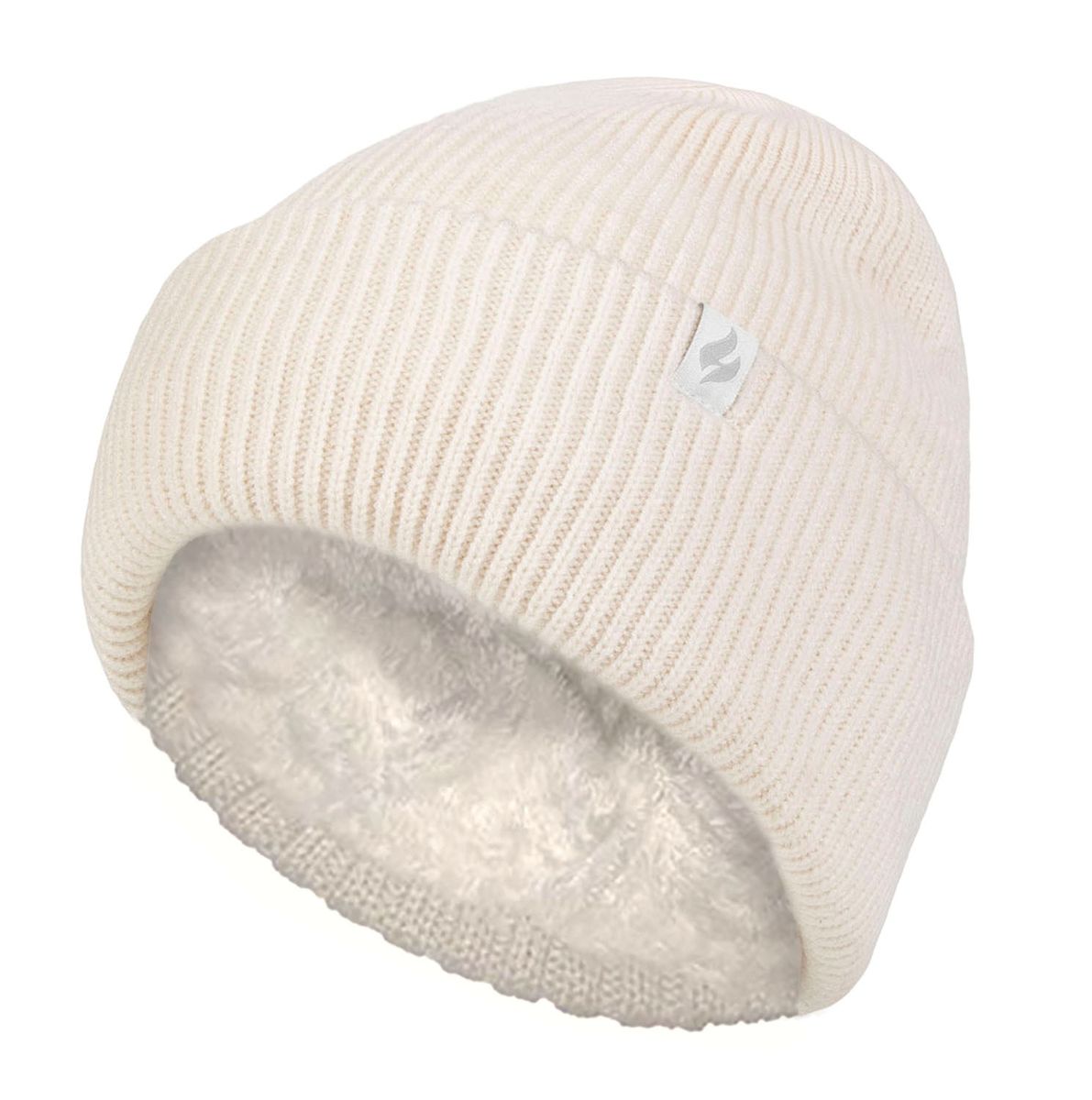 Fleece-gefütterte gerippte Mütze Wintermütze