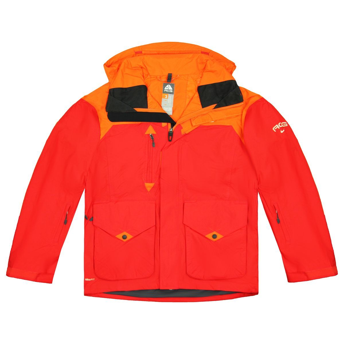 Herren Outdoor Jacke Rot Orange