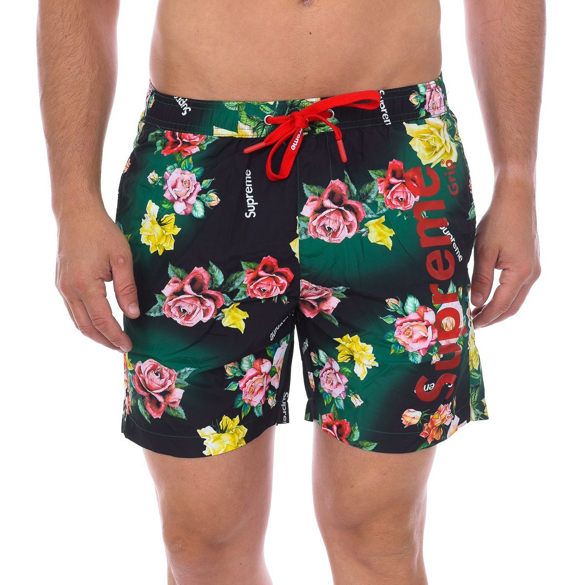 Badeshorts mit Blumenmuster