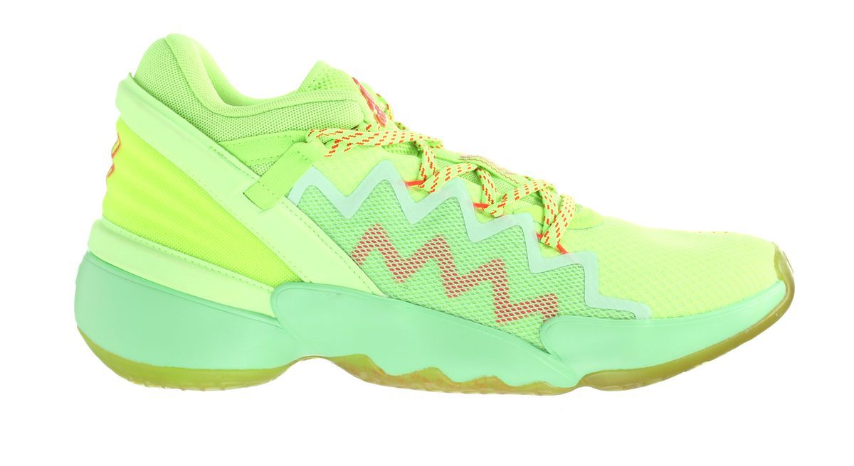 Neongrüne sportliche Basketballschuhe