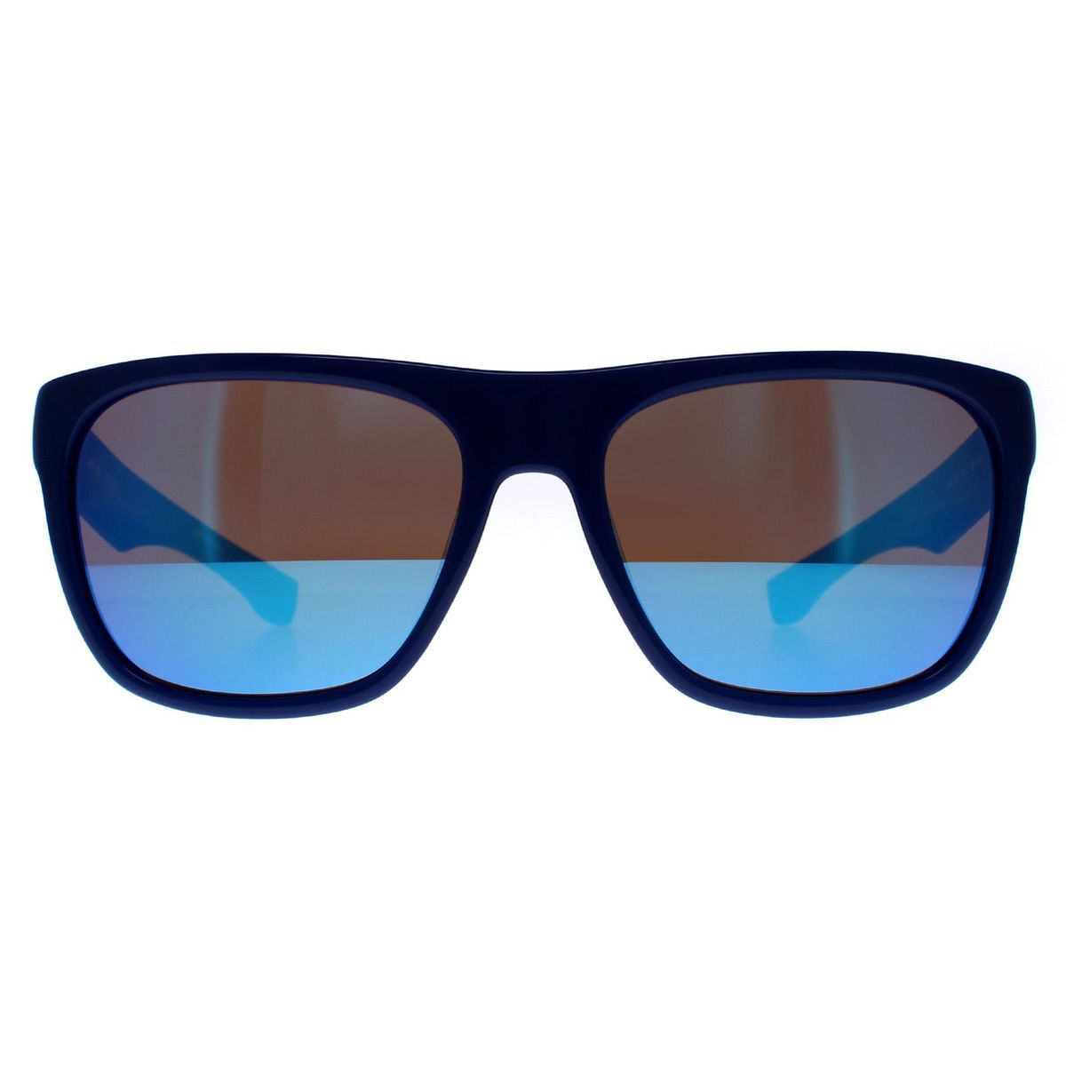 Sonnenbrille mit quadratischem Rahmen und Spiegelglas