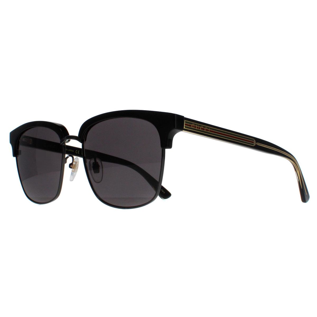 Zeitlose quadratische Sonnenbrille im Clubmaster-Stil