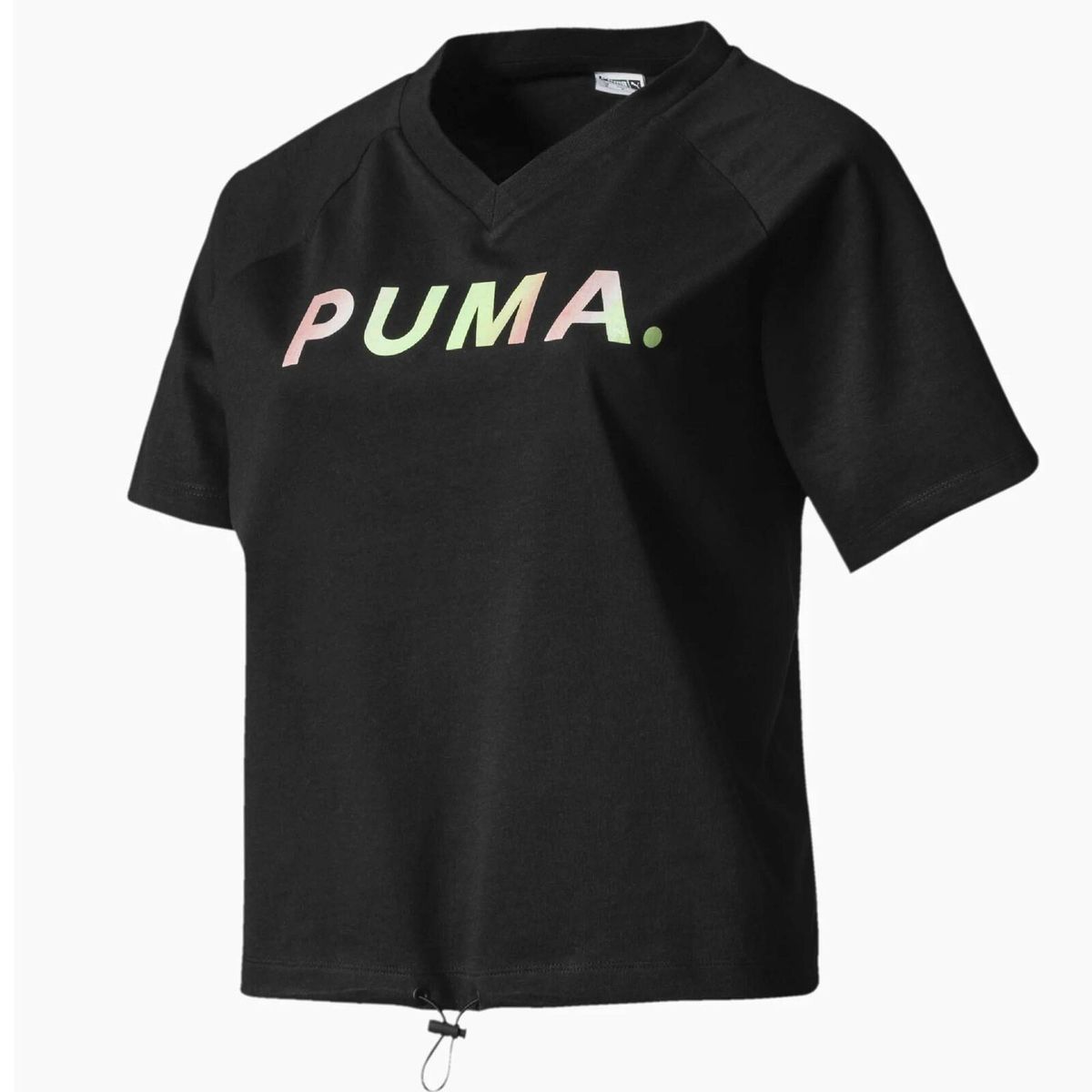 Damen Grafik-Print V-Ausschnitt T-Shirt