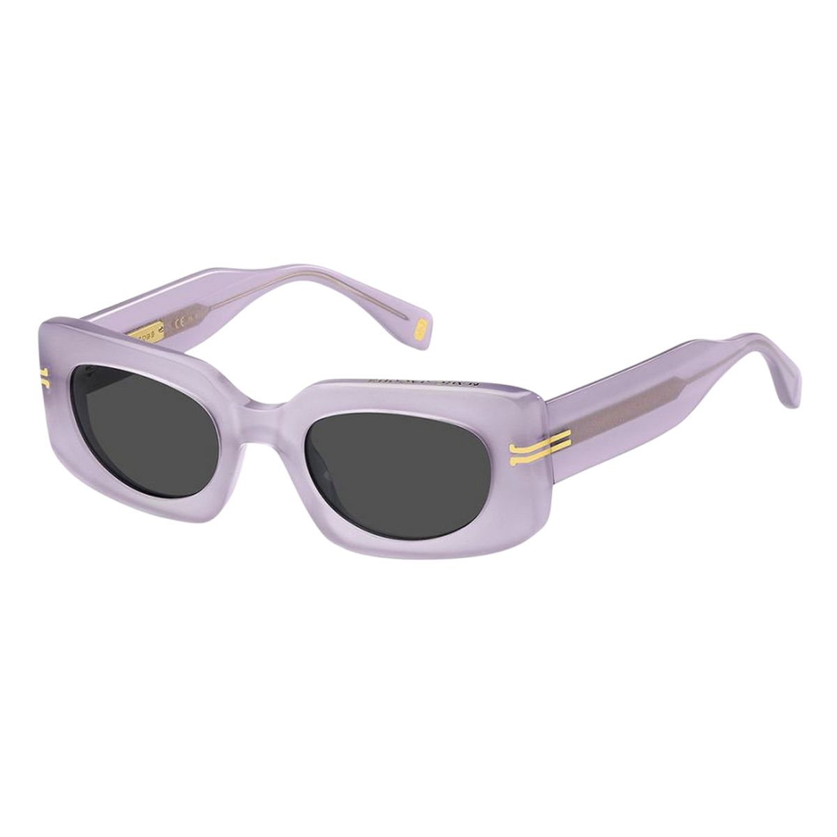 Lila Sonnenbrille mit rechteckigem Rahmen