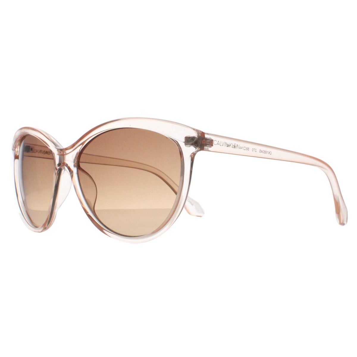 Kristallbeige Cat-Eye-Sonnenbrille