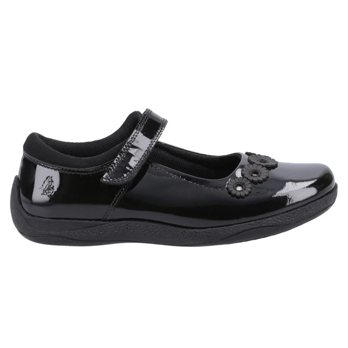 Hush Puppies - Mädchen Schul-Uniform-Schuhe "Christina", Leder (Schwarzer Lack)