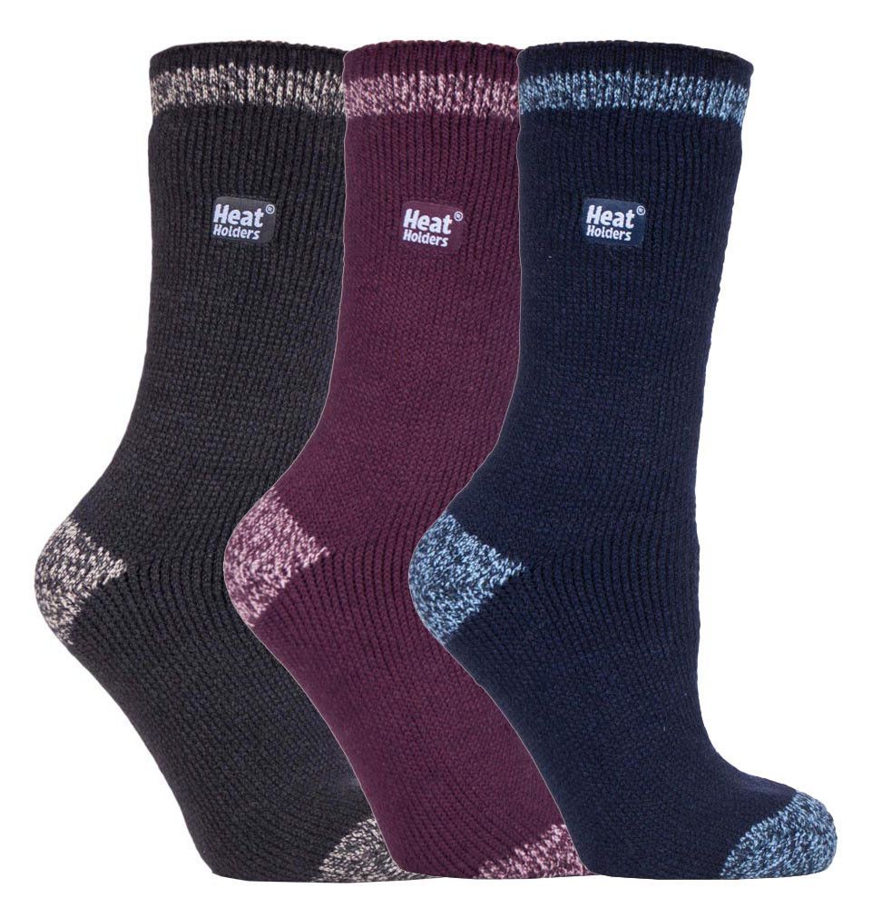 HEAT HOLDERS - 3er-Pack Multipack Damen Isolierte Thermo-Socken für den Winter - Catania
