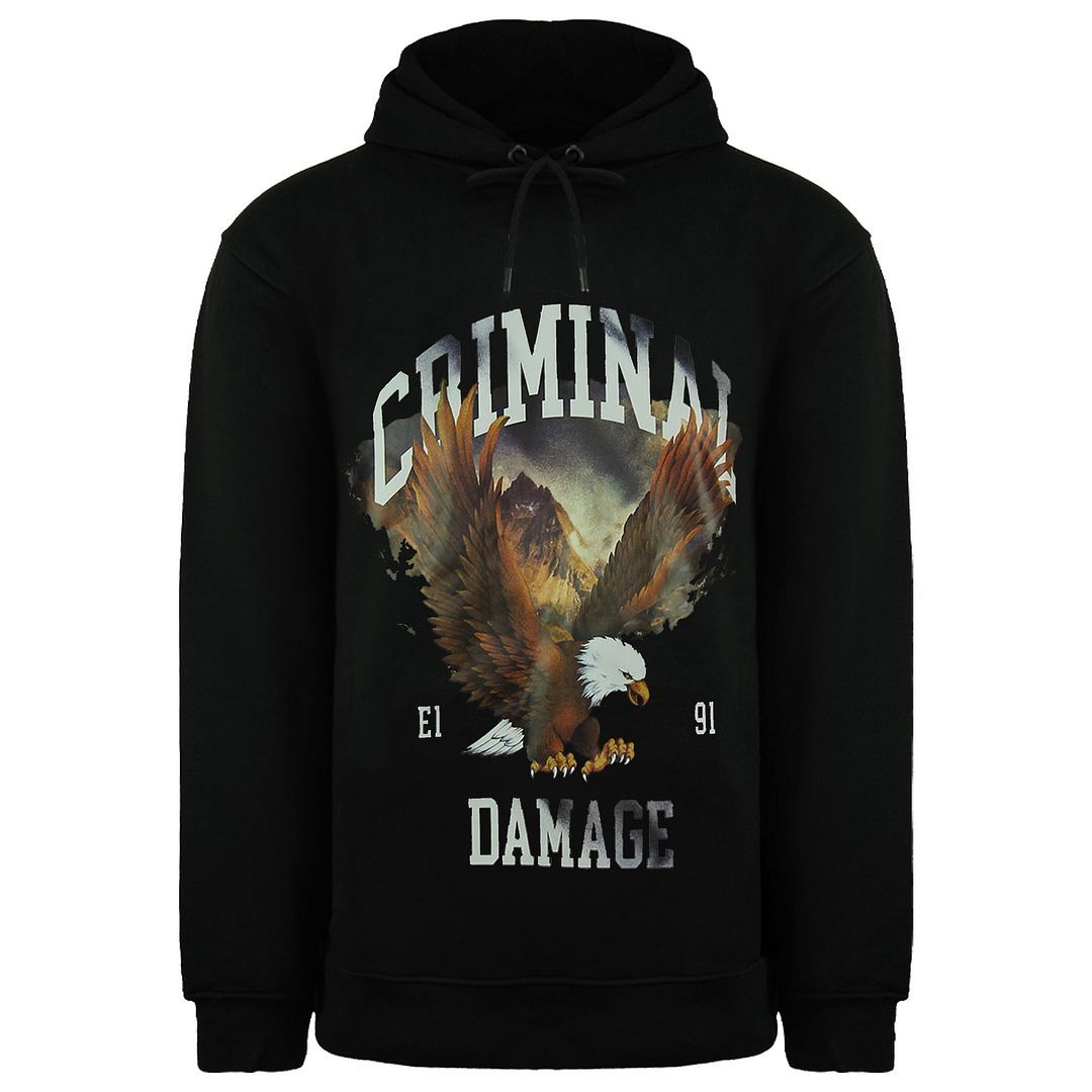 Herren Hoodie mit Adler Grafikprint