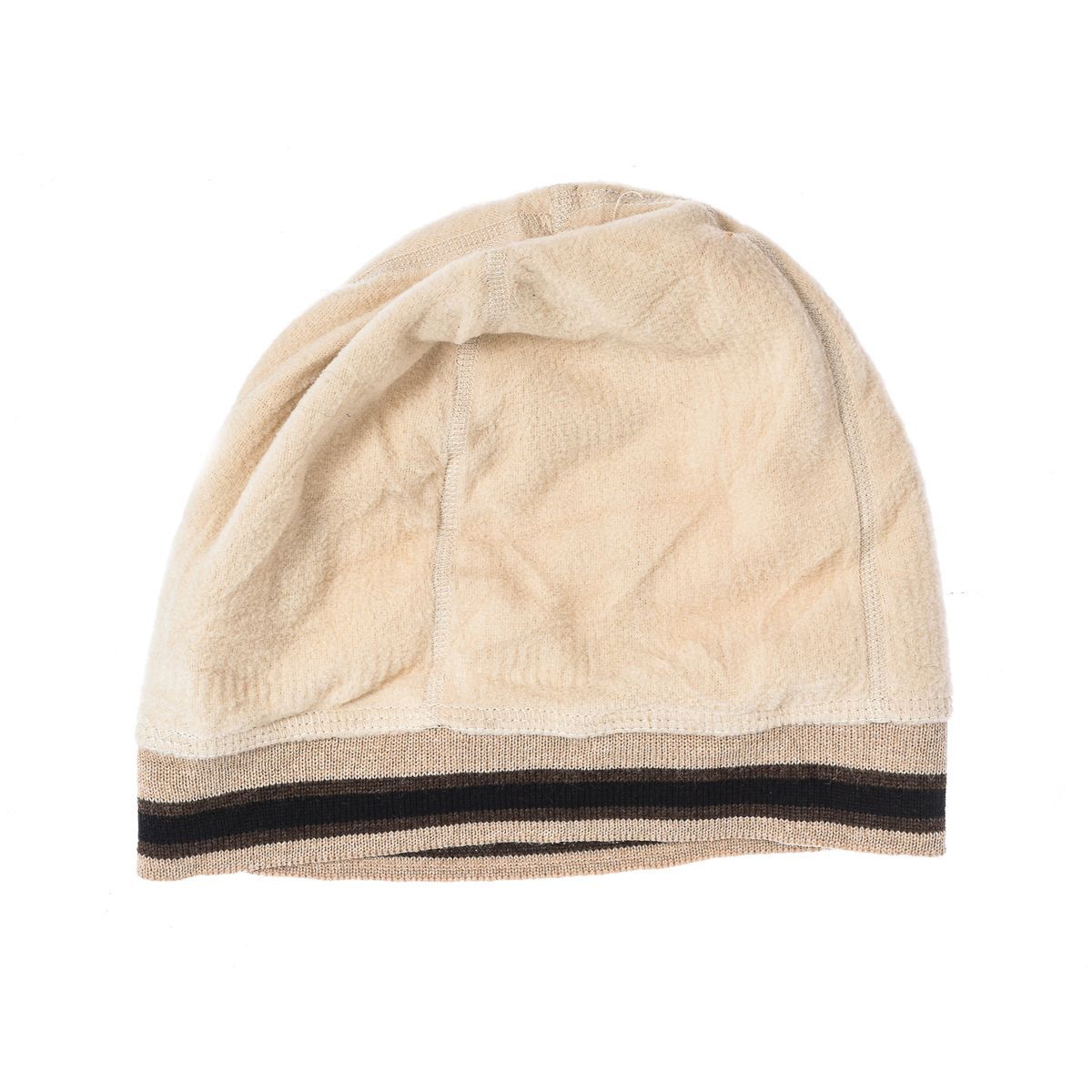 Beige Polartec Fleece Mütze
