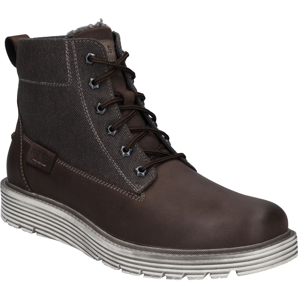 Herren Schnürstiefelette Mocca