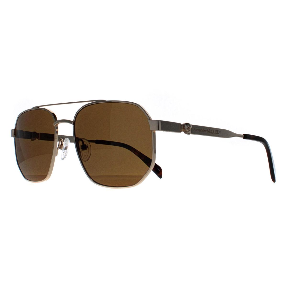 Pilotenbrille mit geometrischem Rahmen