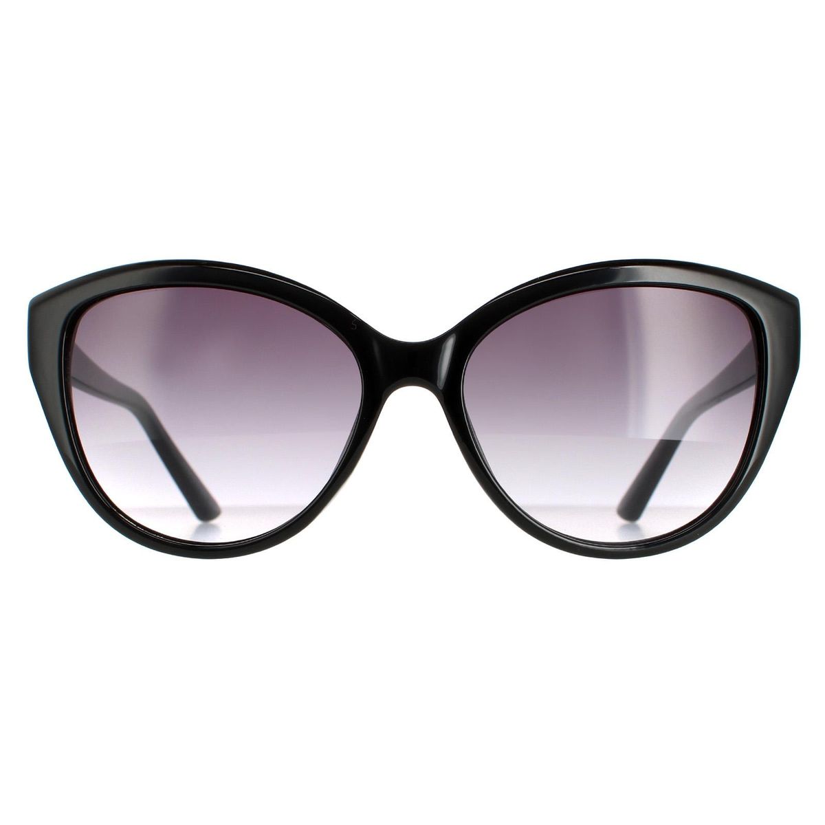 Schwarze Cat-Eye-Sonnenbrille mit Farbverlauf