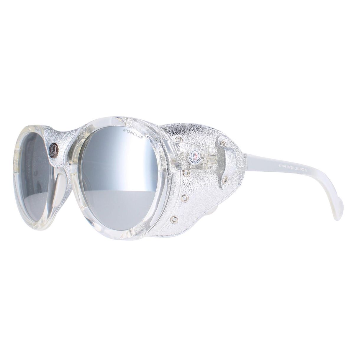 Runde Goggle-Sonnenbrille mit Verspiegelung
