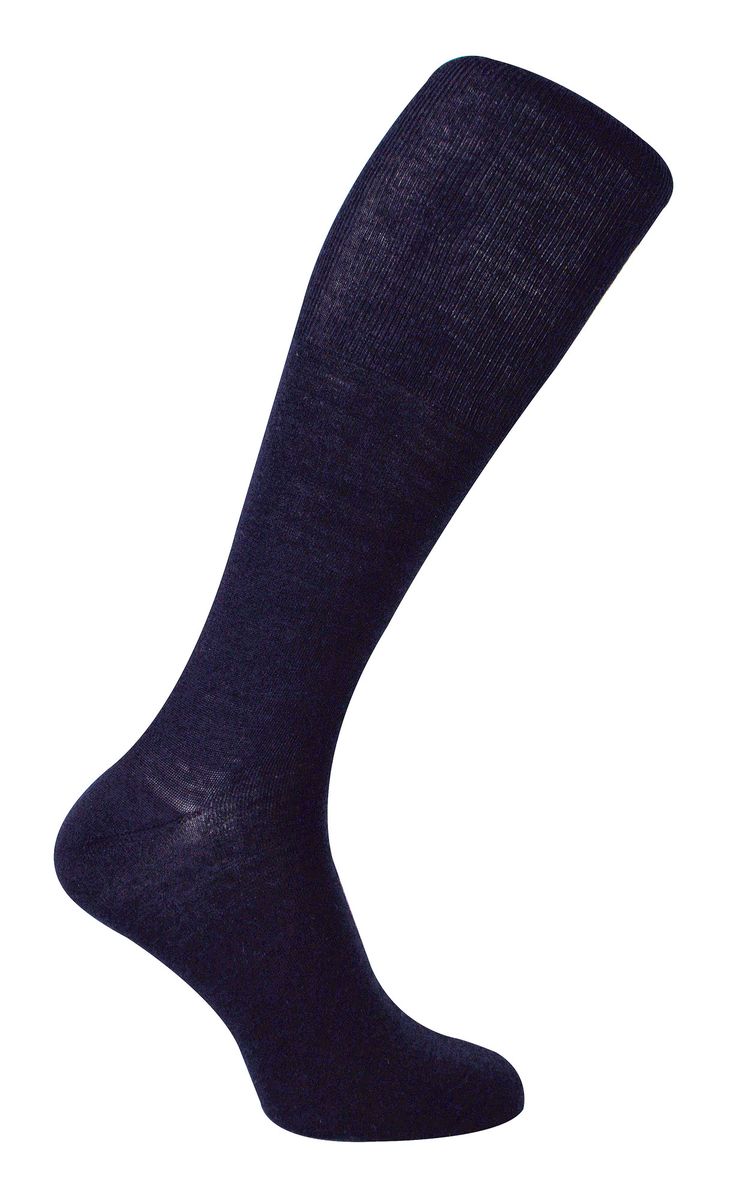 Herren Kniestrümpfe aus Merinowolle | Steven | Winter Long Boot Socks - Navy
