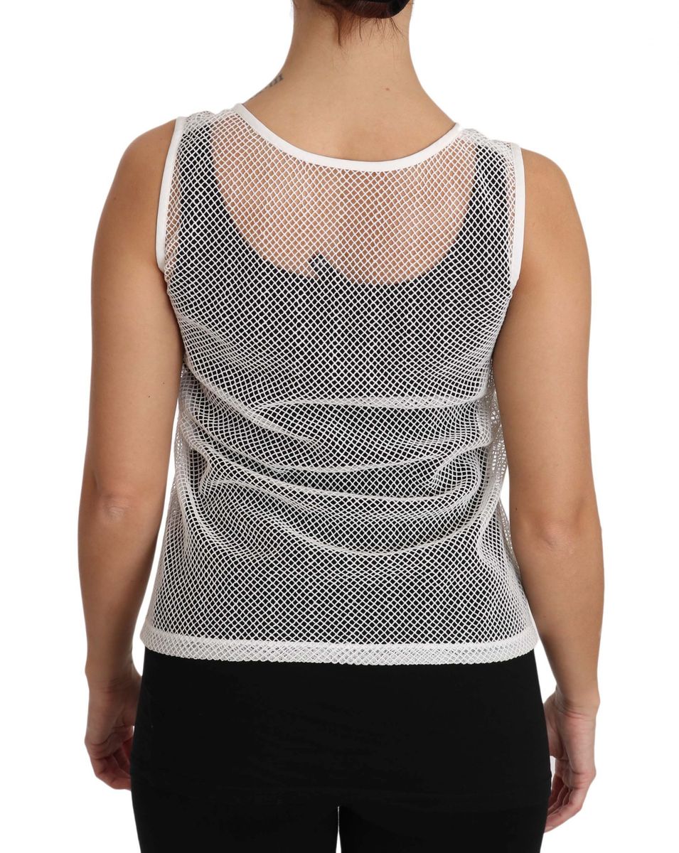 Transparentes Netz-Tanktop