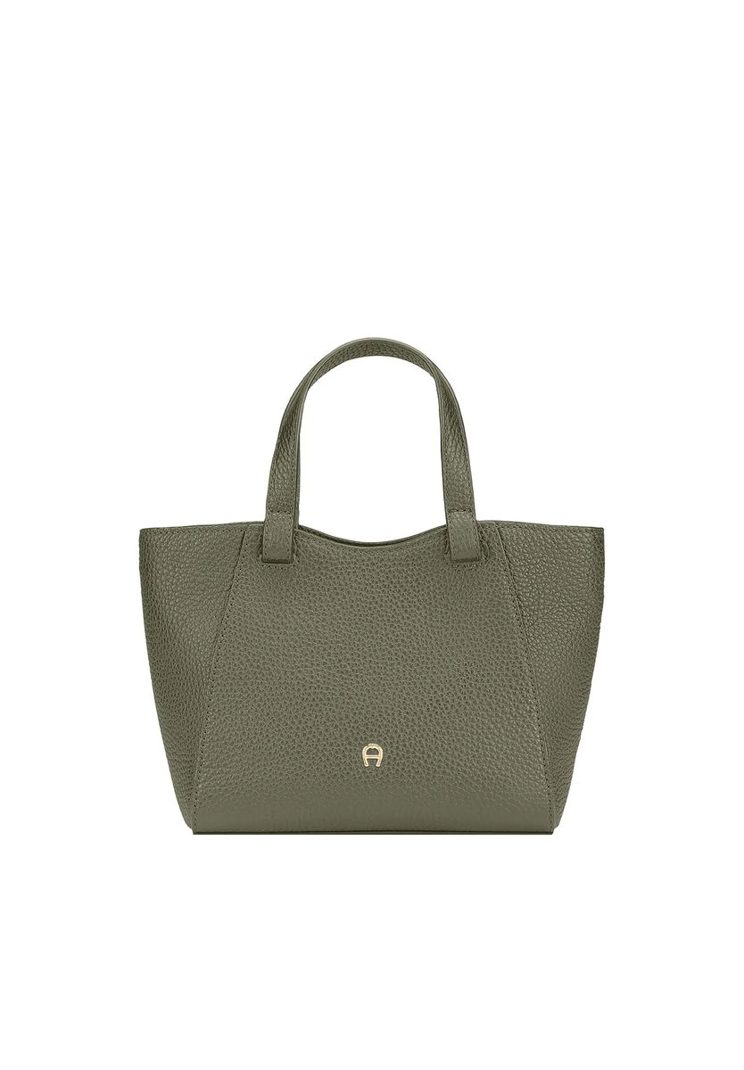 Genarbte Leder-Tote mit Flügeln