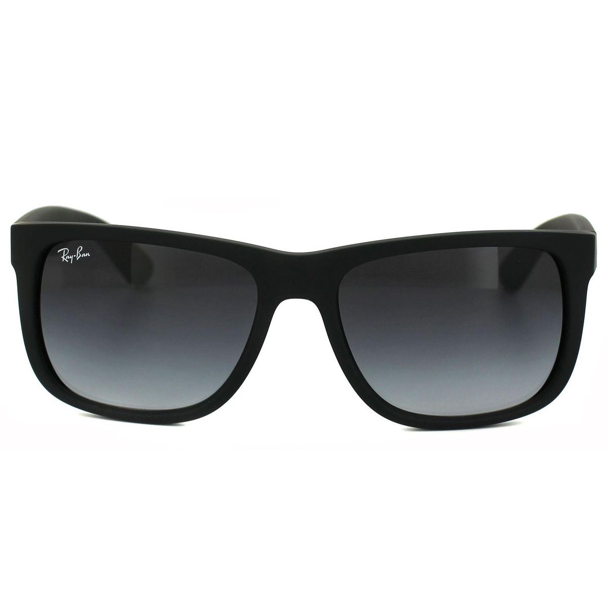 Matte Schwarze Sonnenbrille mit Farbverlaufsgläsern